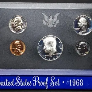 1968 US Mint Proof Set w/ Silver Kennedy