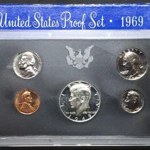 1969 US Mint Proof Set w/ Silver Kennedy