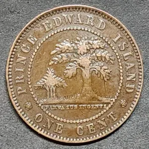 1871 Prince Edward Island Canada Large Cent Nice