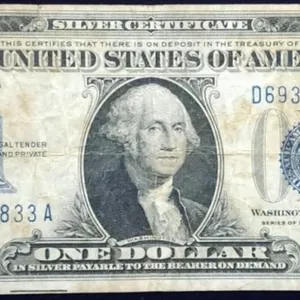1934 $1 Funny Back Silver Certificate