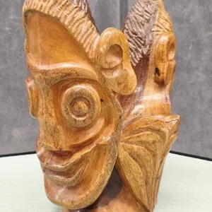 Hand Carved Wooden Tribal Sculpture