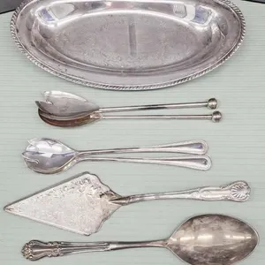 Silverplate Serving Pieces Lot