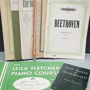 Vintage Sheet Music Books