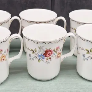 Royal Albert "Jubilee Rose" Coffee Cups