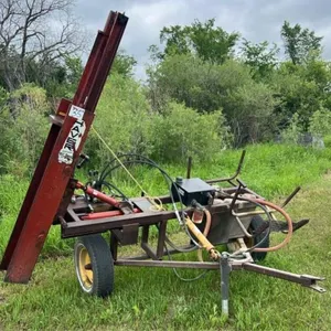 Home Built Trailer Type Hydraulic Post Driver.