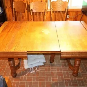 Antique roll top kitchen table