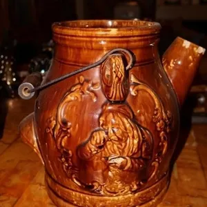 Spongeware batter jug