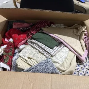 Box of Assorted Fabric
