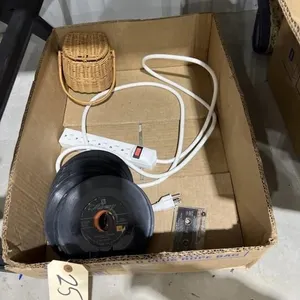 Box of Vinyl Records 45's - Power Strip