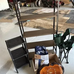 Shelving Unit * Air Mattress * Clock