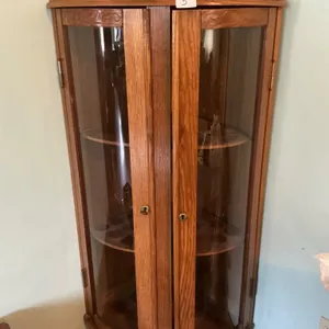 Oak Corner Cabinet
