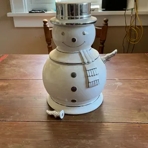 Ceramic Snowman Cookie Jar