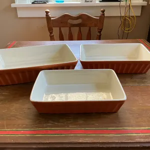 Three Ceramic Baking Dishes