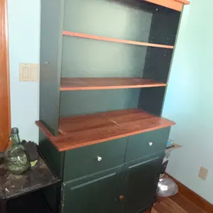 Green Wooden Hutch