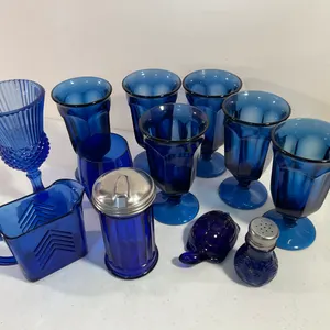 Cobalt Blue Glassware & Decorative Collection
