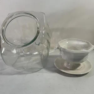 Henry Ford Museum Collection Sauce Boat & Glass Cookie Jar (no lid)