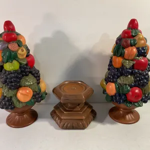 Holland Mold Ceramic Topiaries & Decorative Plant Stand