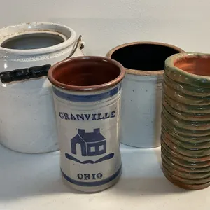 Assorted Stoneware Crocks, Pottery & Mug