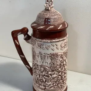 Handmade Western Lidded Beer Stein