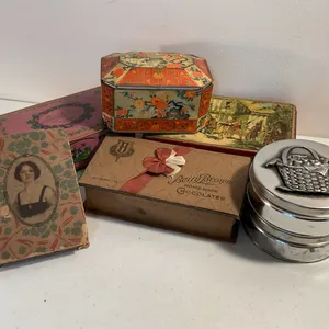Assorted Advertising Tins & Confectionery Boxes