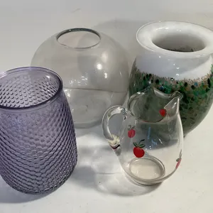 Federal Glass Pitcher & Assorted Decorative Glassware