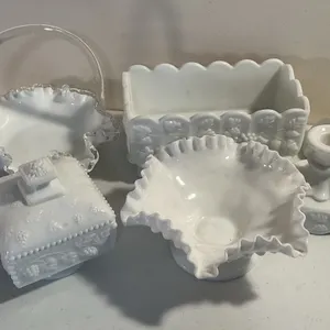 Fenton & Westmoreland Milk Glass Collection