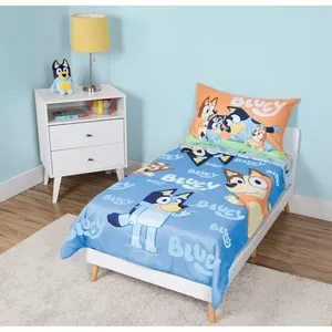 **OPEN BOX/APPEARS NEW** Bluey Kids' 4pc Toddler Bed Set