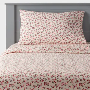 **APPEARS NEW** Pillowfort Twin Ditzy Flower Kids' Cotton Sheet Set