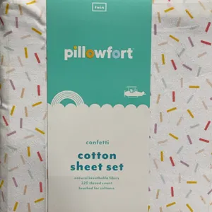 **NEW** Pillowfort Confetti 3-Piece Twin Sheet Set