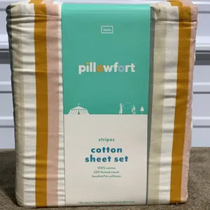 **NEW** Twin Striped Cotton Kids' 3 Piece Sheet Set