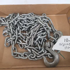 18' Chain w/ slip & grab hooks