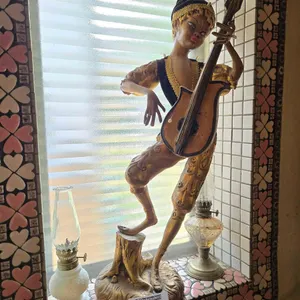 HOLLYWOOD REGENCY GILT GOLD ELF CHILD