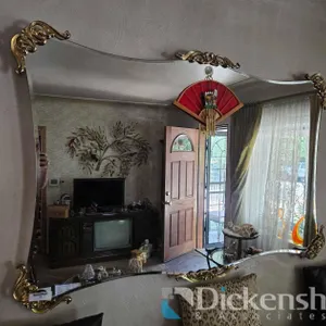 ORNATE GOLD EDGED MIRROR