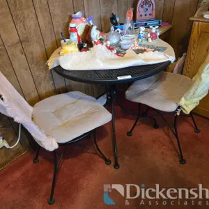 PATIO TABLE WITH TWO CHAIRS