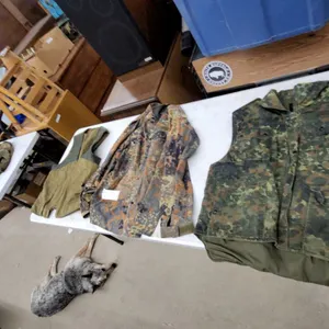 German Bundeswehr Flecktarn Vest, Field Shirt, Tropentarn Shirt, and Shooting Vest