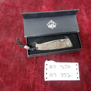 Puma TEC Marble Stone Series Folding Pocket Knife with Beige Handle