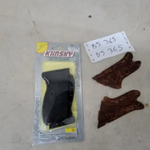 Klinsky Walther P38 Rubber Grip and Carved Wooden Mauser Grips