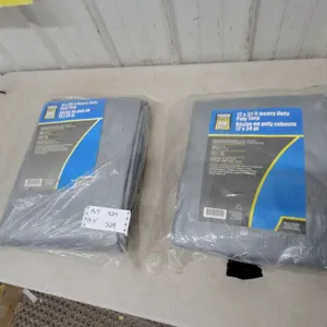 Power Fist Heavy-Duty Poly Tarps, 12' × 24' and 15' × 20'