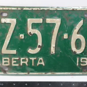 ALBERTA 1968 LICENSE PLATE