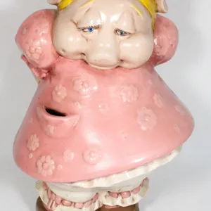 VINTAGE CERAMIC PIG COIN BANK