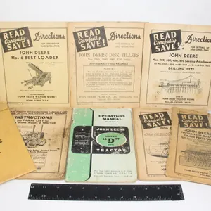 VINTAGE JOHN DEER EQUIPMENT BOOKS