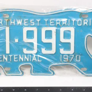 NORTHWEST TERRITORIES 1970 LICENSE PLATE