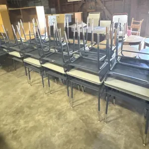 (20) Metal School Desks, Adjustable Height