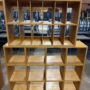 (2) Wood Cubby Shelves 48” x 12” x 36” and