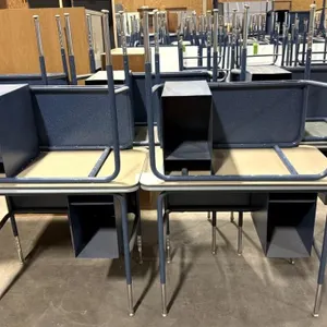 (10) School Desks with Storage 37.5” x 20” x 29”