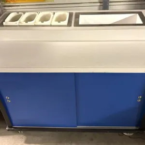 Rolling Condiment Table 51” x 25” x 37” with