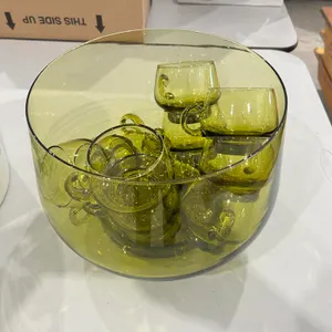 Punch Bowl & Glasses