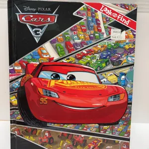 Disney Pixar Cars 3 Look and Find Hardcover Book Featuring Lightning McQueen and Characters from Fil