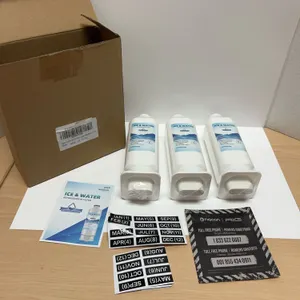 3 Refrigerator Water Filters DA97-17376B HAF-QIN/EXP with Manual and Date Stickers, 6-Month Life