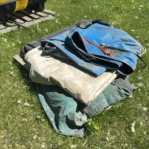 Assorted tarps & tarp straps